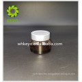 30g Hot sale make up packing amber colored empty cosmetic cylinder glass jar with screw cap